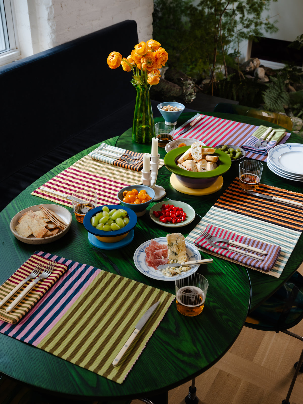 Duo Stripe Placemats - Multi