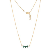 Pea Pod Necklace - Malachite
