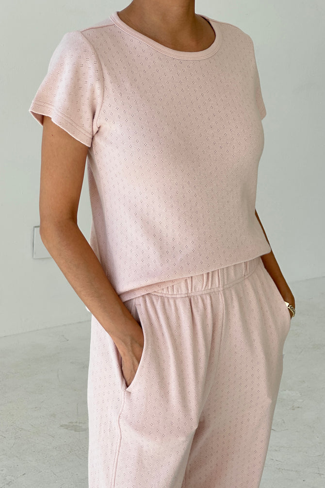 Pointelle Babe Tee