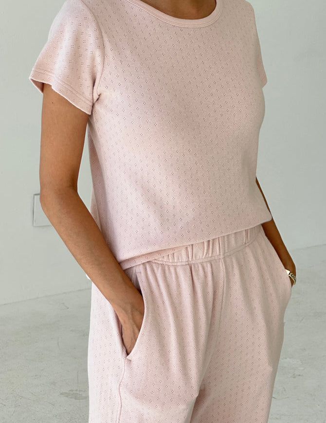 Pointelle Babe Tee