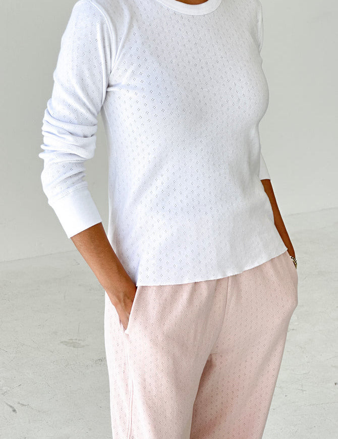 Pointelle Fundamental Tee