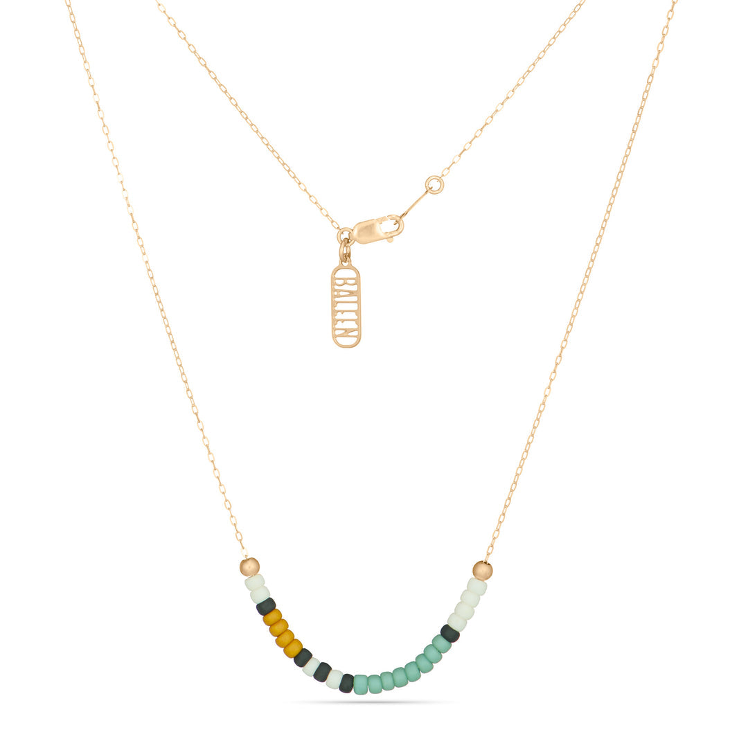Prisma Necklace - Seafoam/Mustard