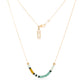 Prisma Necklace - Seafoam/Mustard