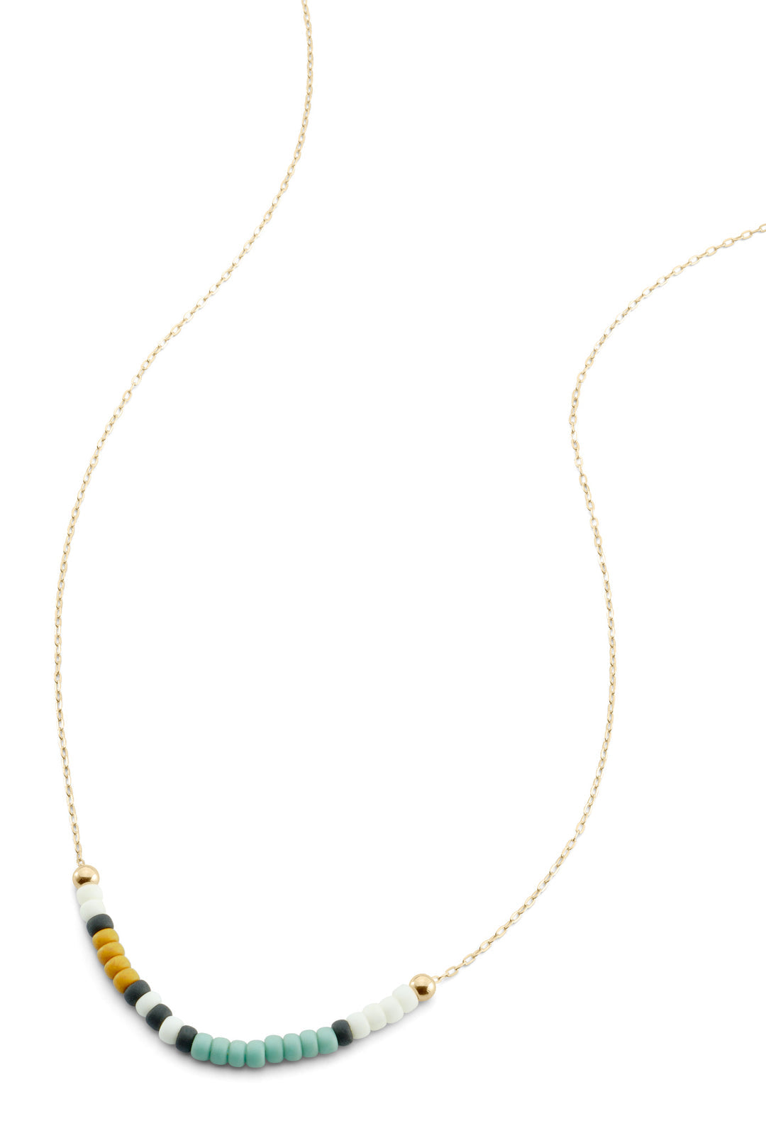 Prisma Necklace - Seafoam/Mustard