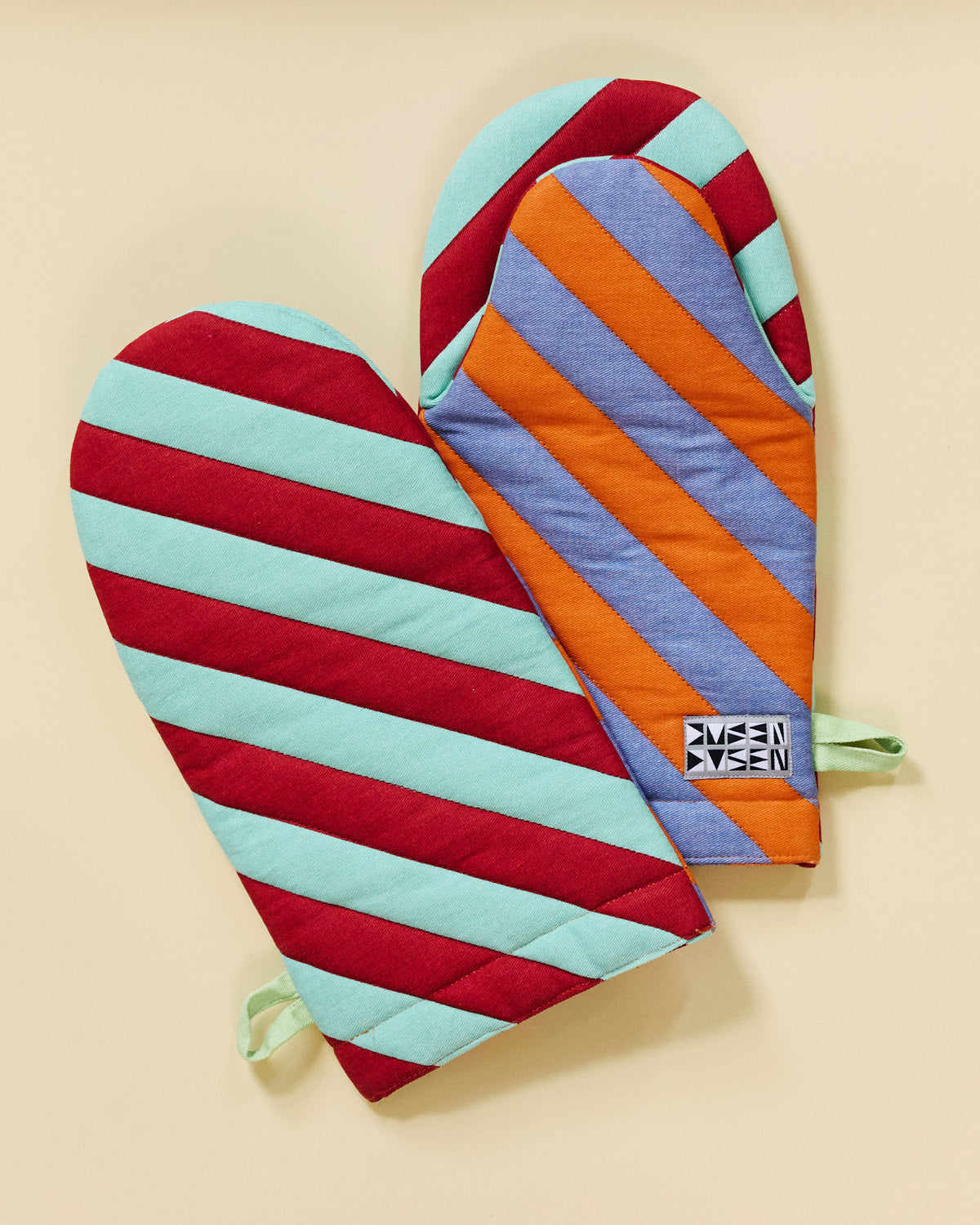 Striped Oven Mitt