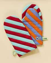 Striped Oven Mitt