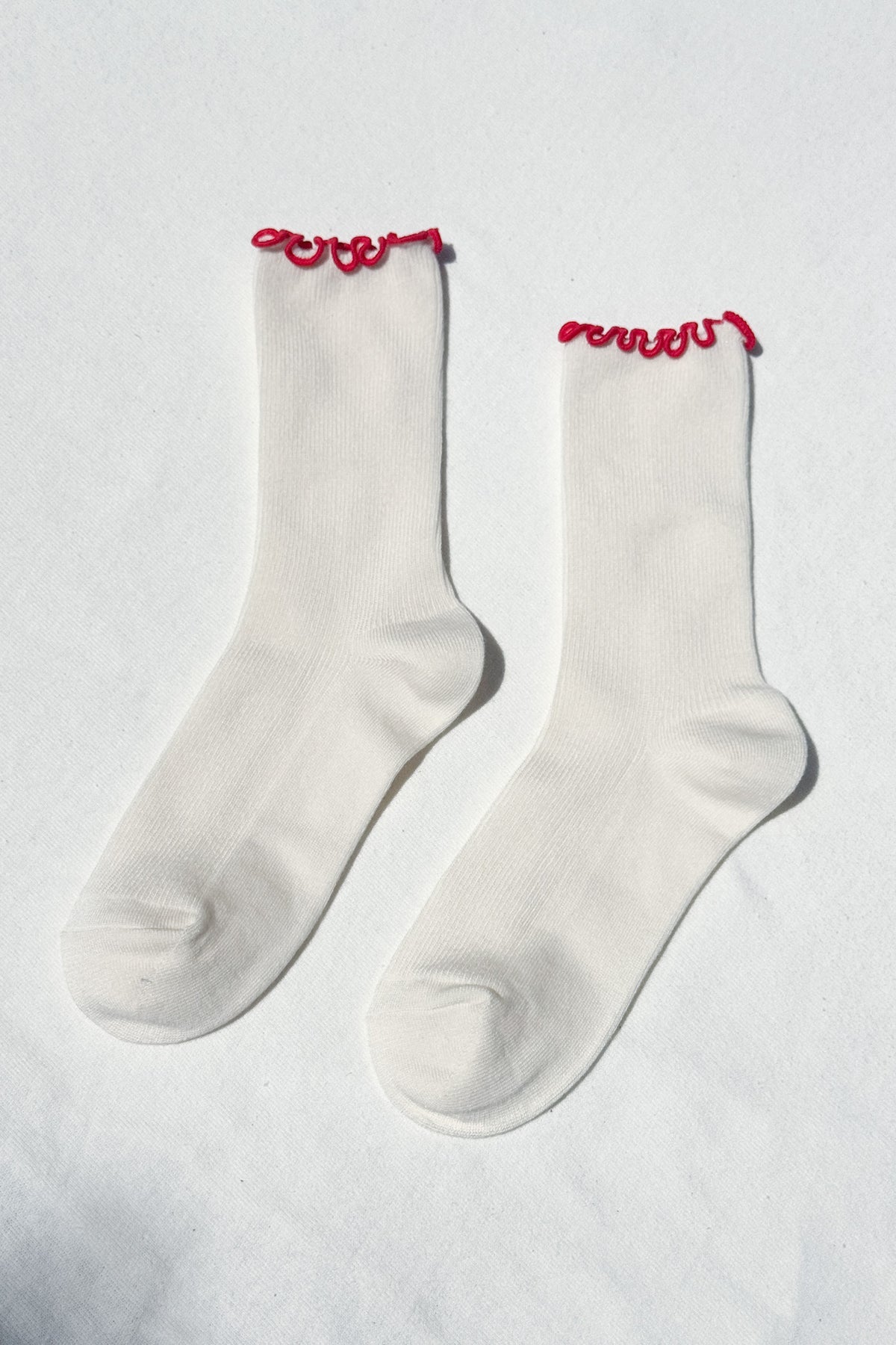 Ruffled Modal Socks