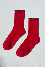 Ruffled Modal Socks