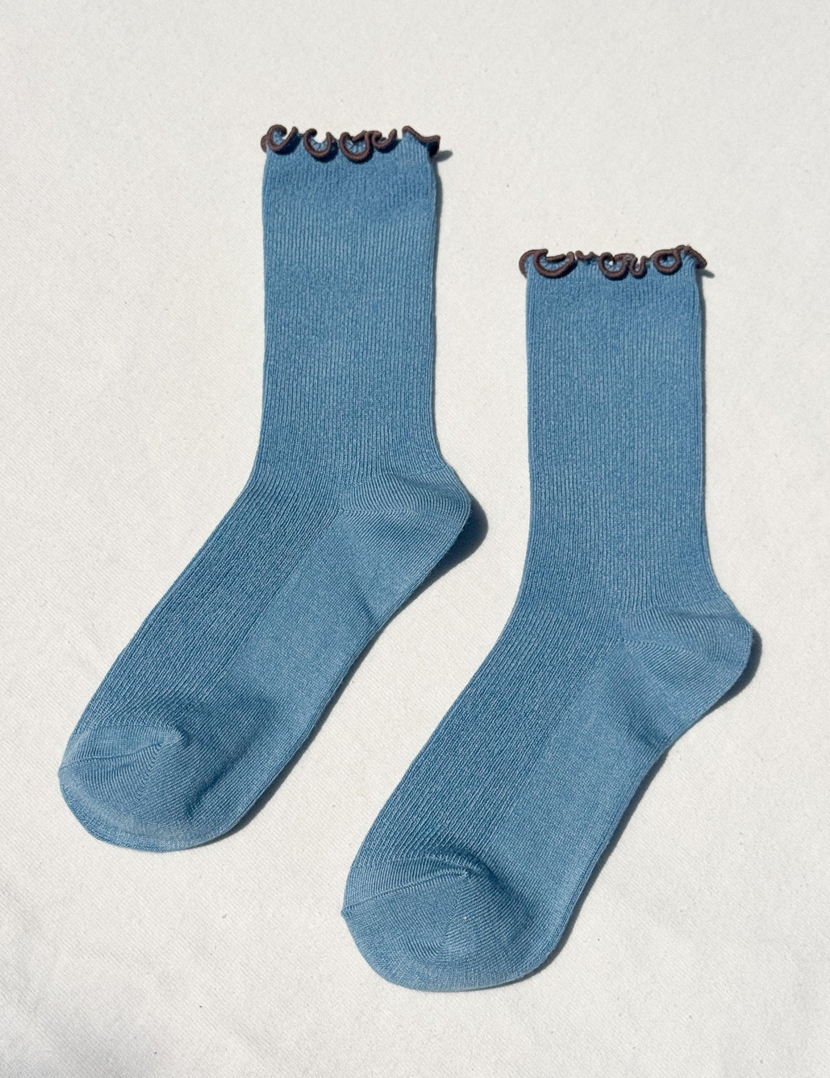 Ruffled Modal Socks