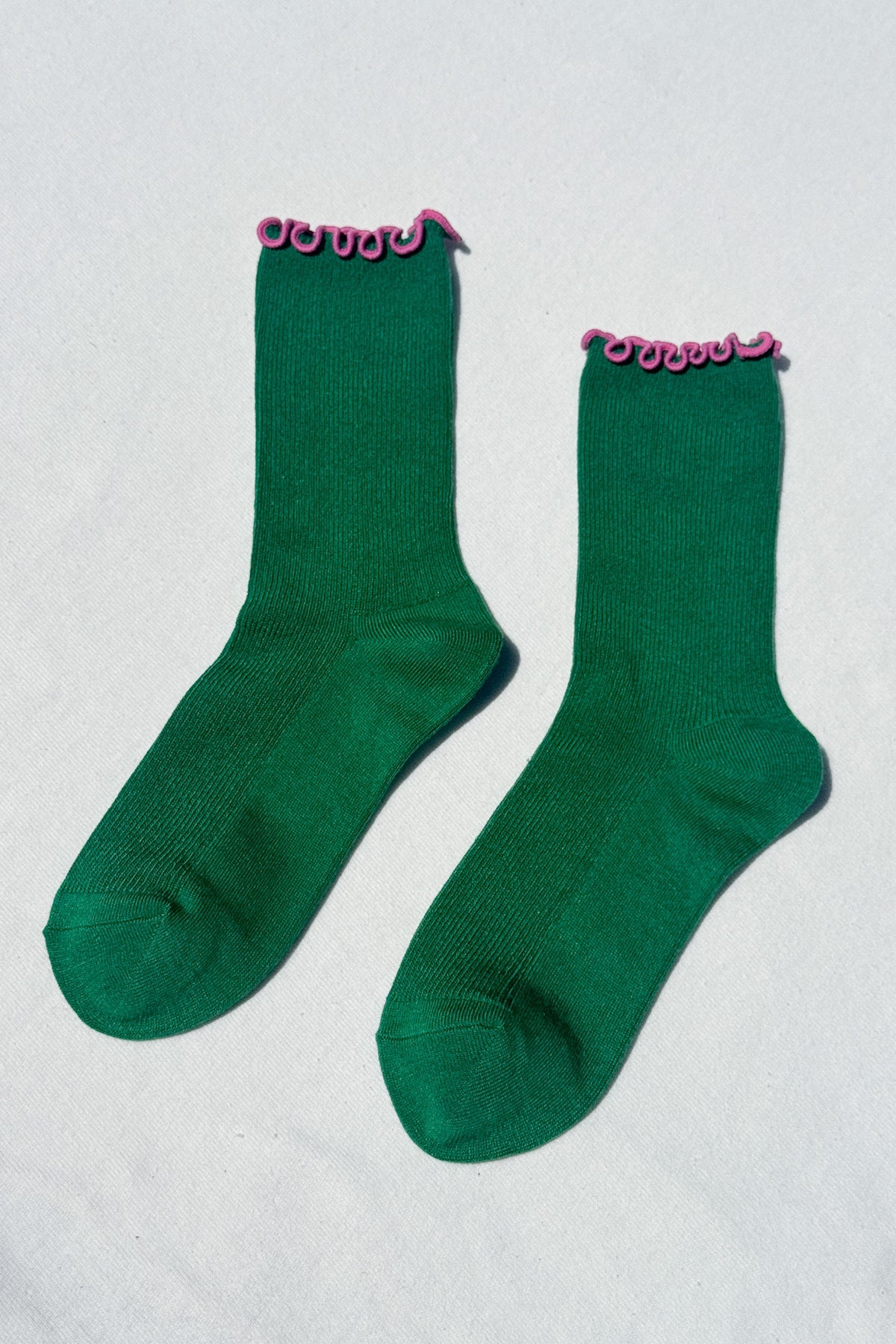 Ruffled Modal Socks