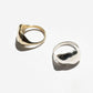 Water Signet Ring - Sterling Silver