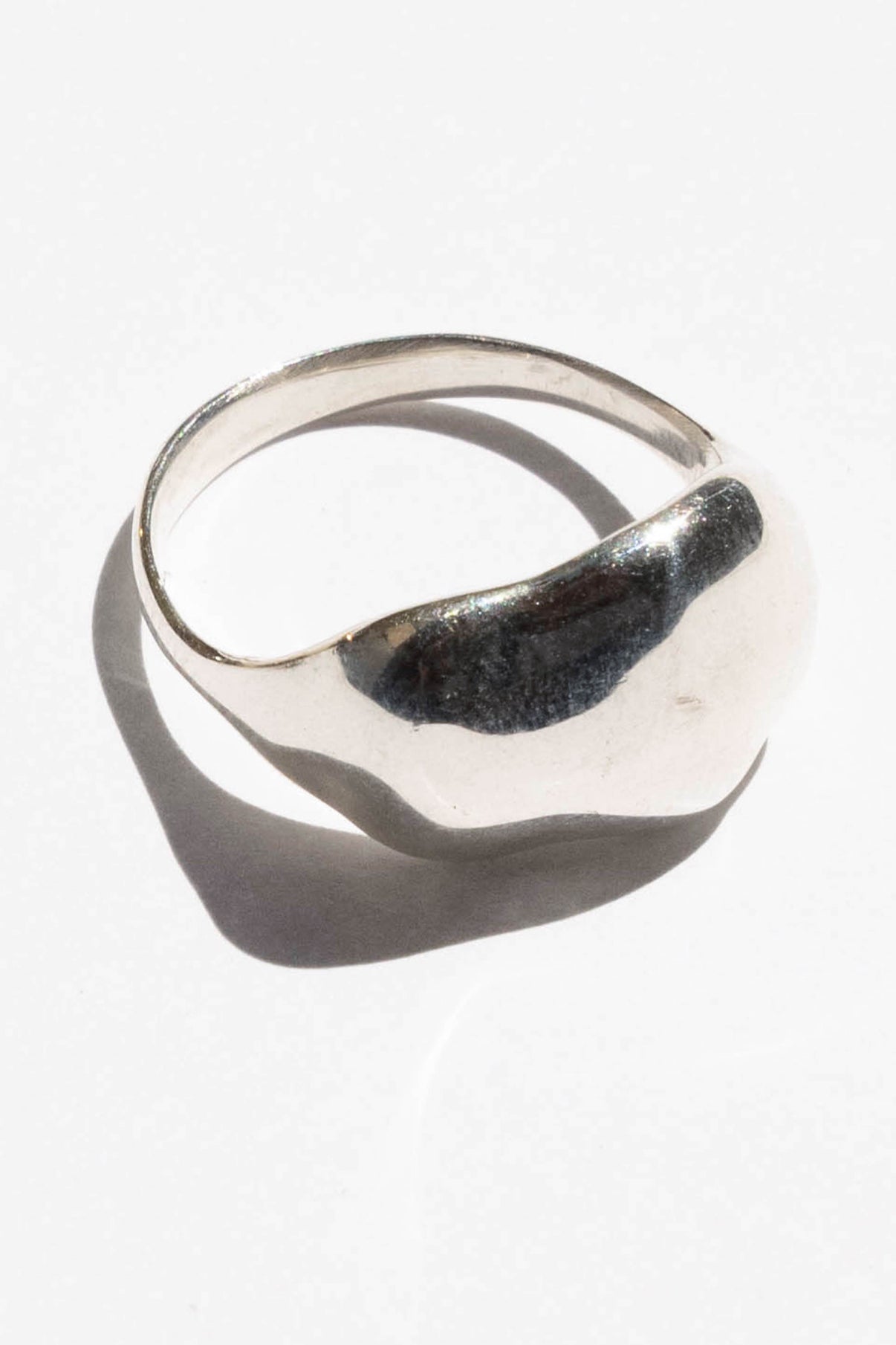 Water Signet Ring - Sterling Silver