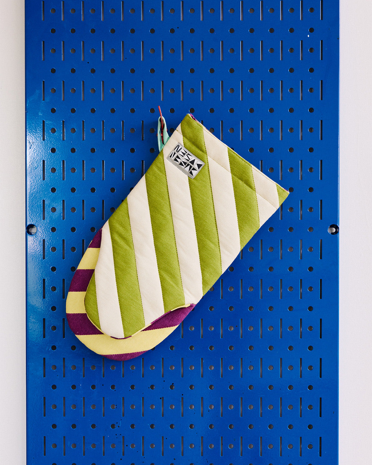 Striped Oven Mitt
