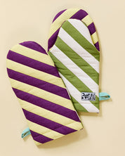Striped Oven Mitt