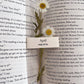 Pressed Flower Bookmark - April