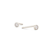 Small Uno Studs - Silver