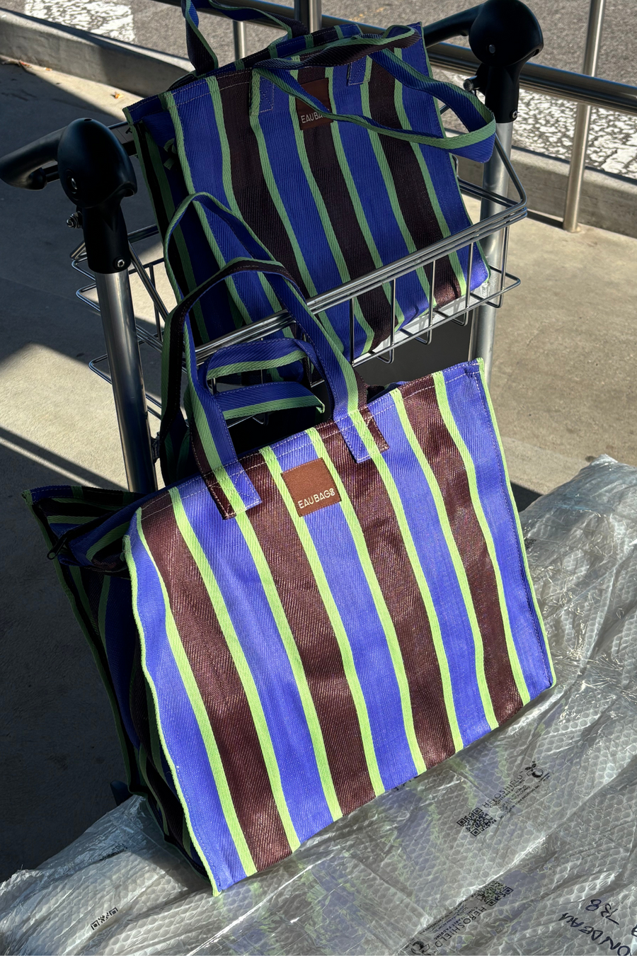 Midnight & Sorbet Marché Bag