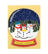 Winter Wishes Snow Globe Die Cut Card