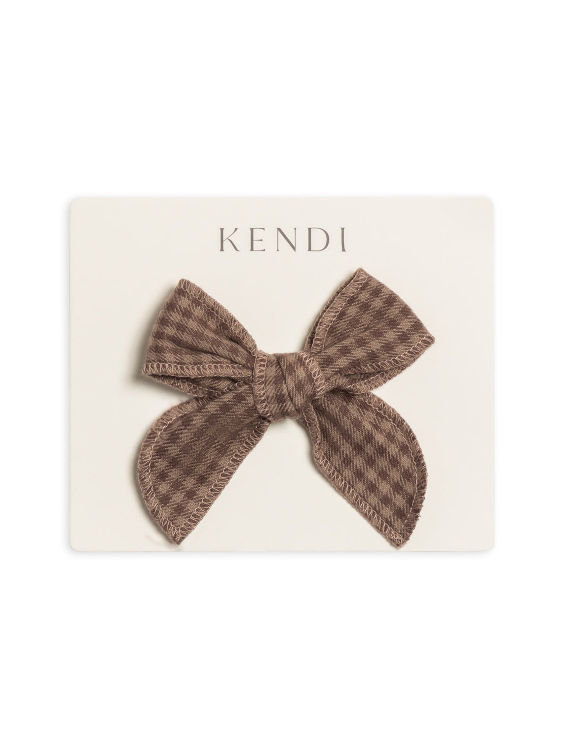 Flannel Bow Hair Clip