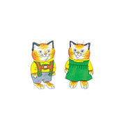 Huckle & Sally Cat Tattoo Pair