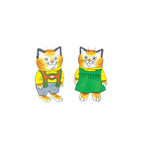 Huckle & Sally Cat Tattoo Pair