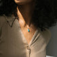 Seed Token Necklace - Cumpas Sterling Silver + Turquoise