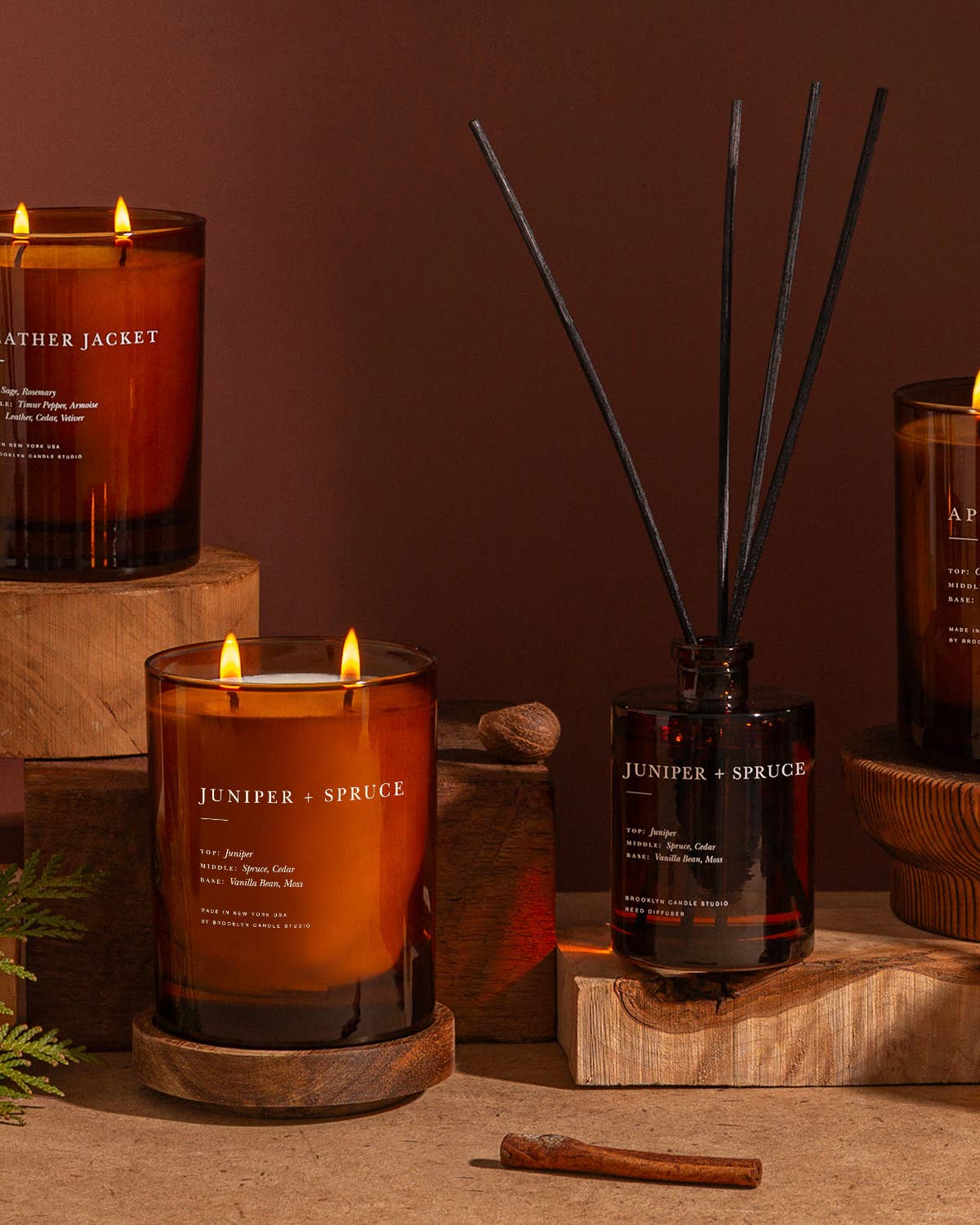 Juniper + Spruce 2-Wick Candle