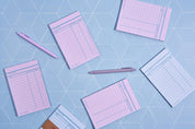 Library Card Notepad - Pink