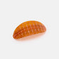 Oval Barrette - Caramel Plaid