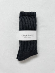 Charcoal Ballet Socks
