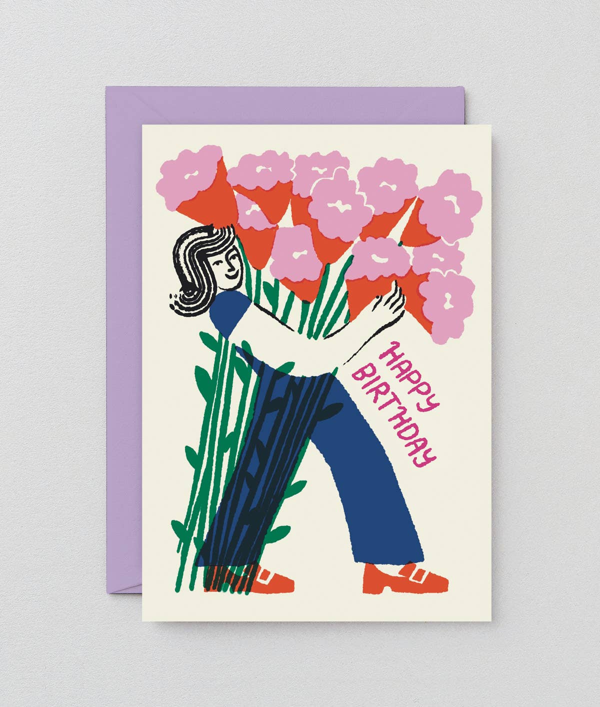 Happy Birthday Flower Bouquet Card