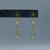 Triple Link Post Earrings