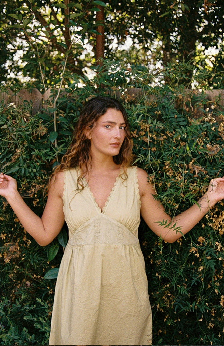 Makinna Poplin Dress - Butter