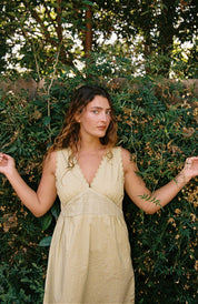 Makinna Poplin Dress - Butter