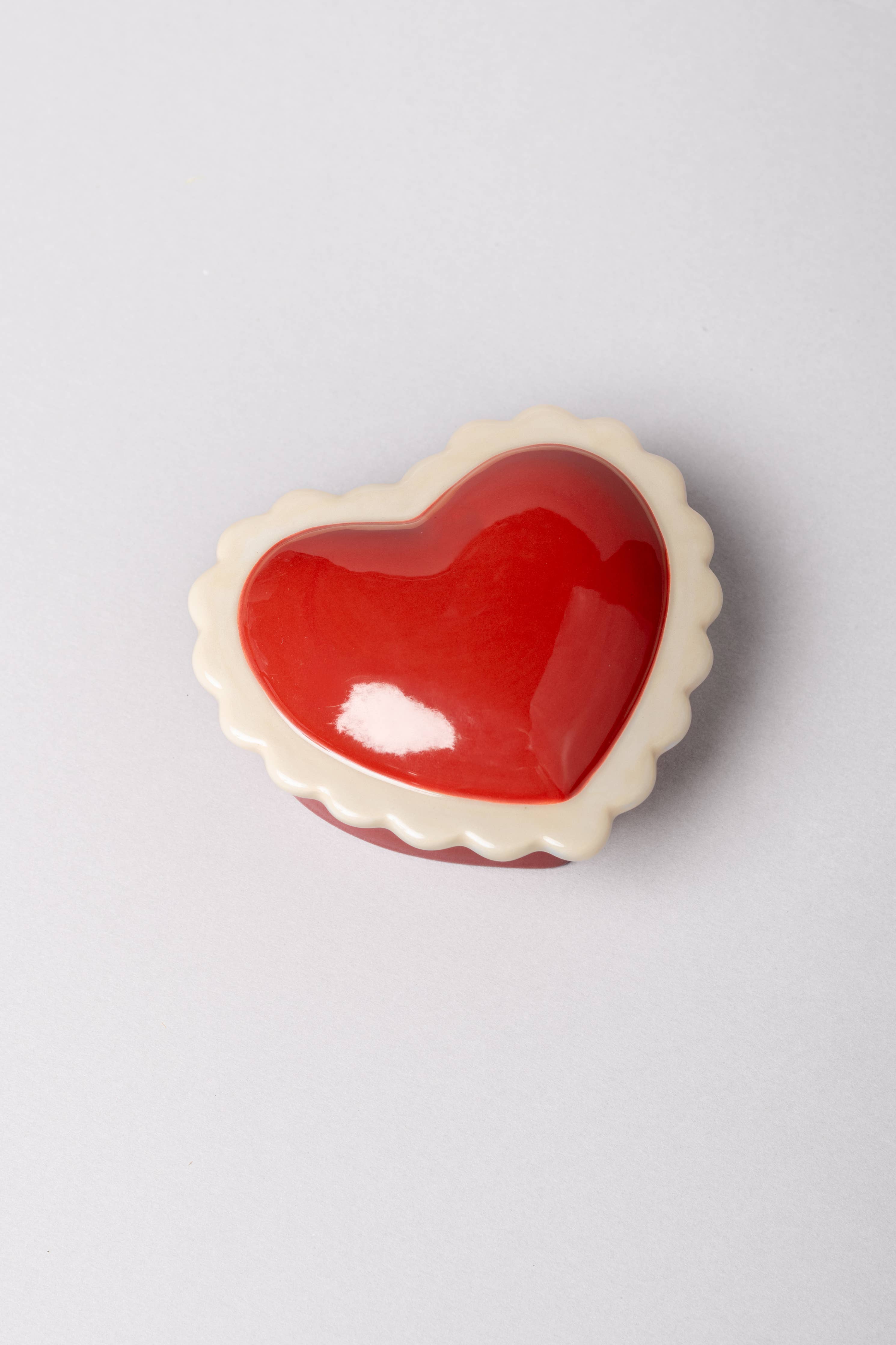 Heart Ceramic Trinket Box