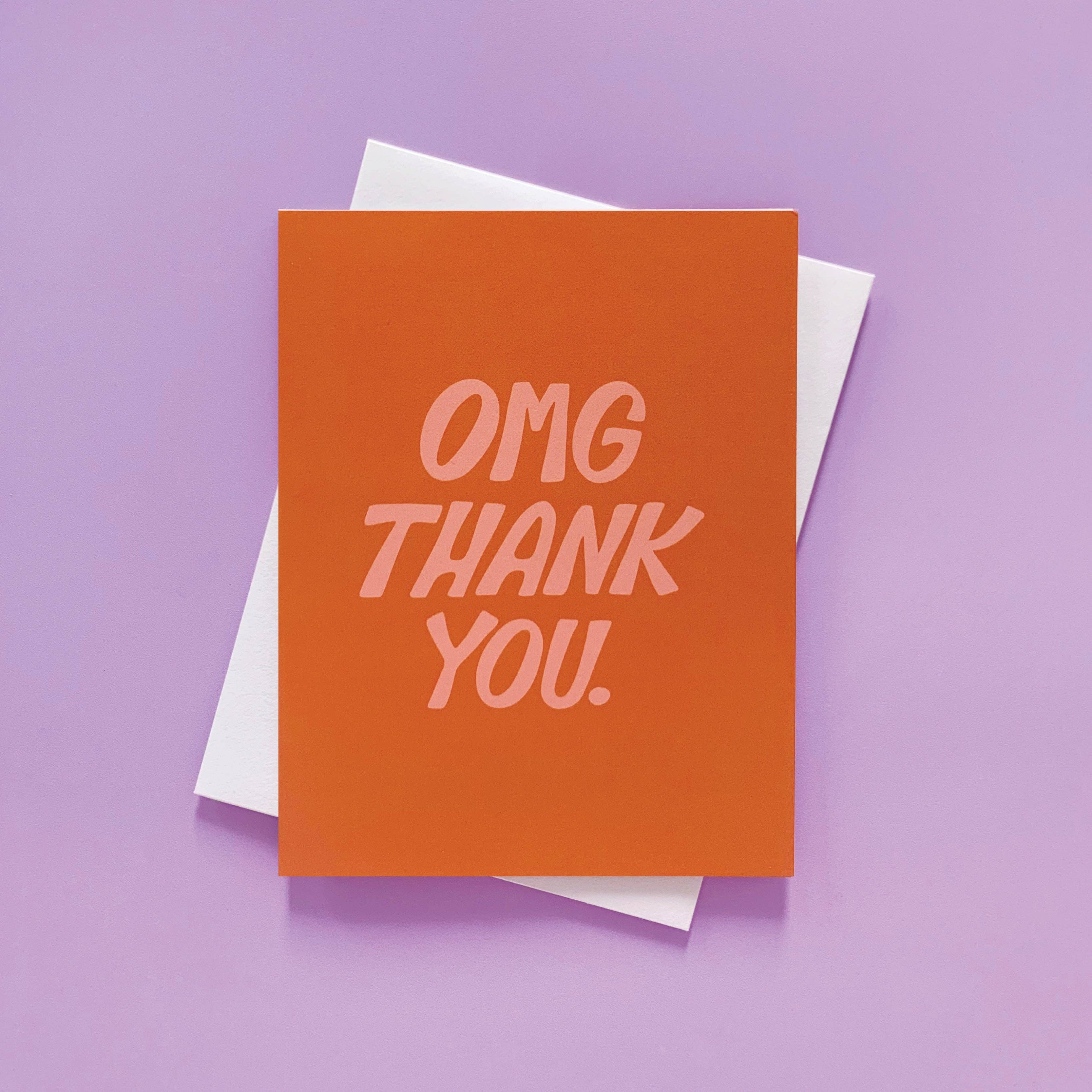 OMG Thank You Card