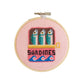 Sardines Mini Cross Stitch Kit
