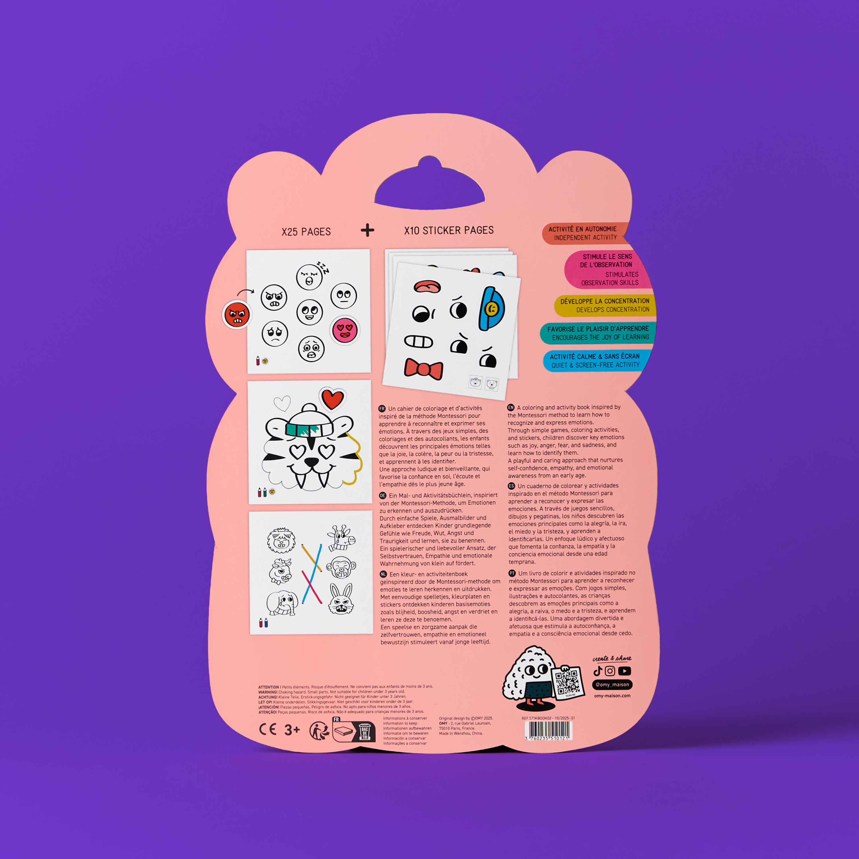 Montessori Stickers Book