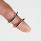 Silver Heli Hoops