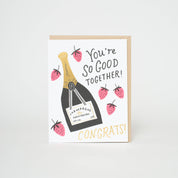 Wedding Congrats Champagne Card