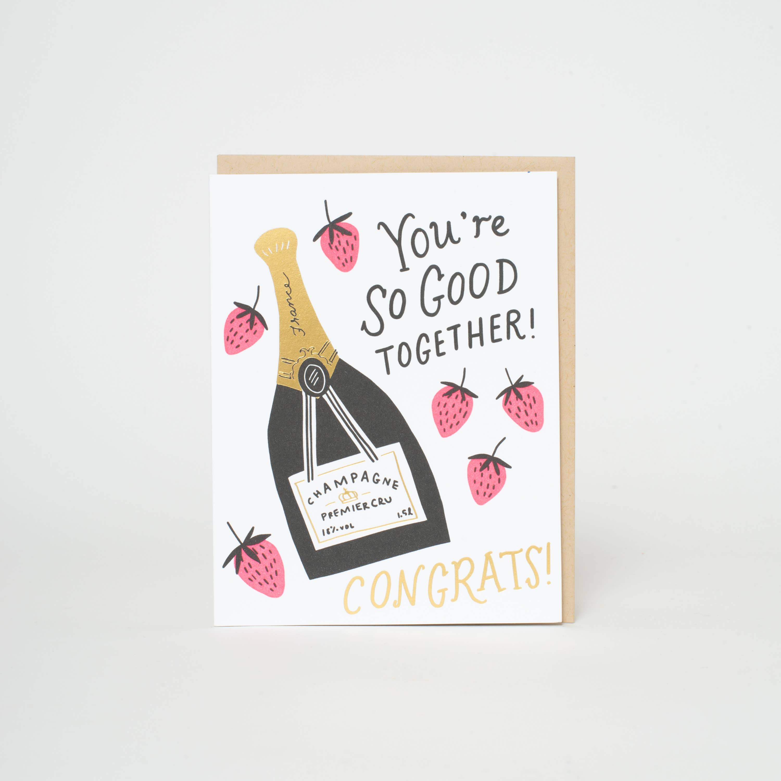 Wedding Congrats Champagne Card
