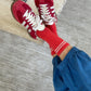Red Boyfriend Socks