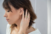 Flower Power Stretch Ring - Amber