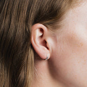 Organic Huggie Hoops