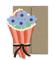 Flower Bouquet Die Cut Card