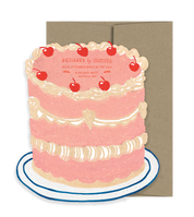 Party Cake Die Cut Card