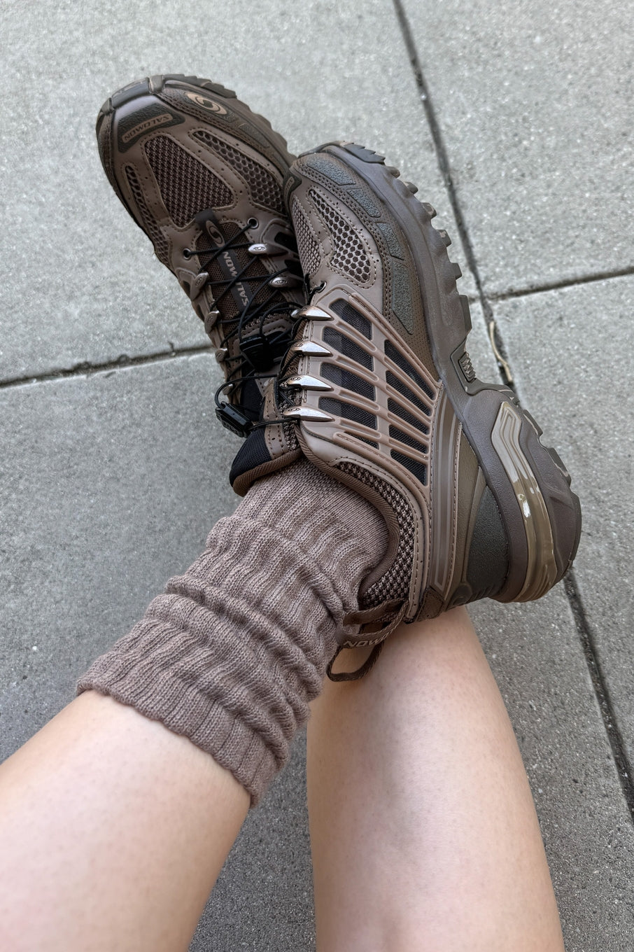 Mocha Mousse Ballet Socks