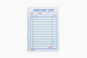 Guest Check Notepad Grocery List 
