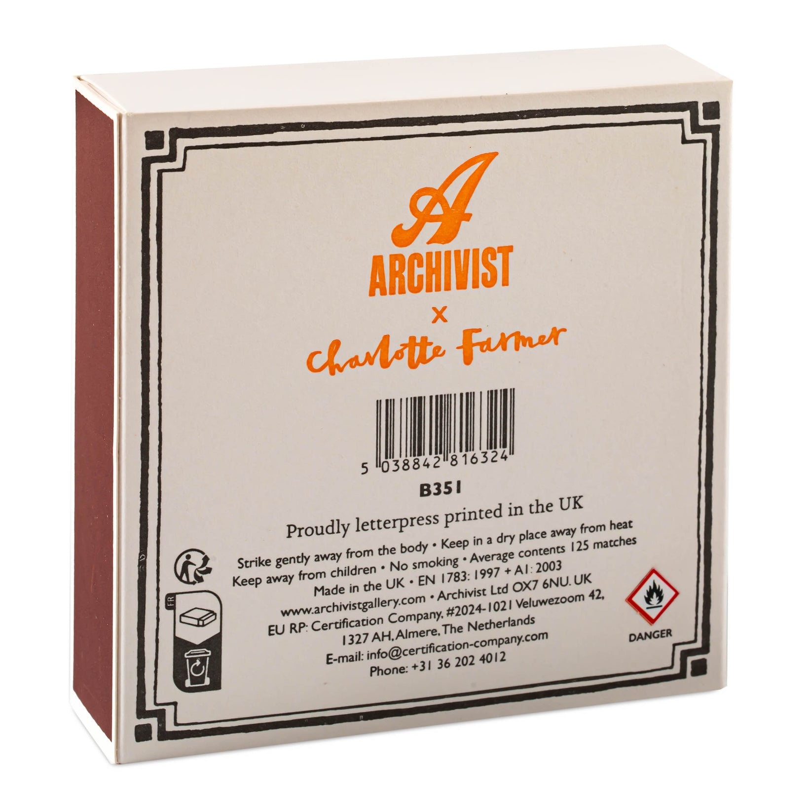 Square Safety Matches