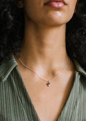 Aster Necklace - Sterling Silver / Turquoise